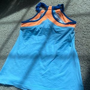 Womens halter neck built in bra tank